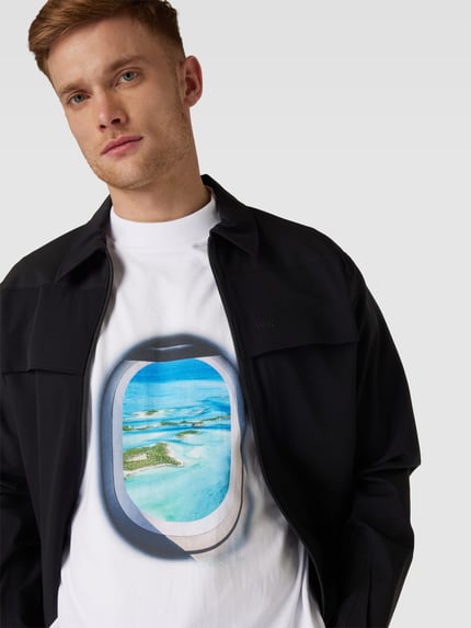 Blue Sky Inn T-shirt z nadrukiem z motywem Biały 3
