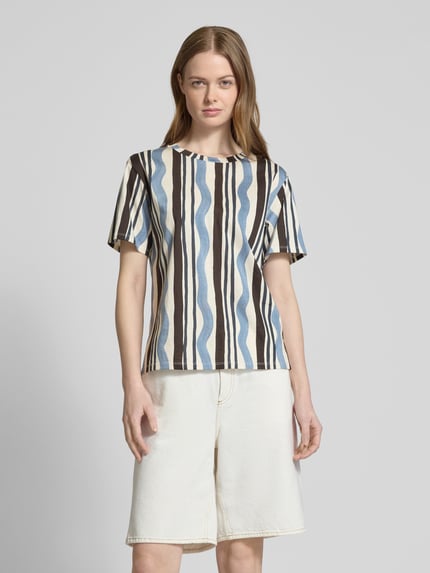 Weekend Max Mara T-Shirt mit Rundhalsausschnitt Modell 'CADINE' Hellblau 4
