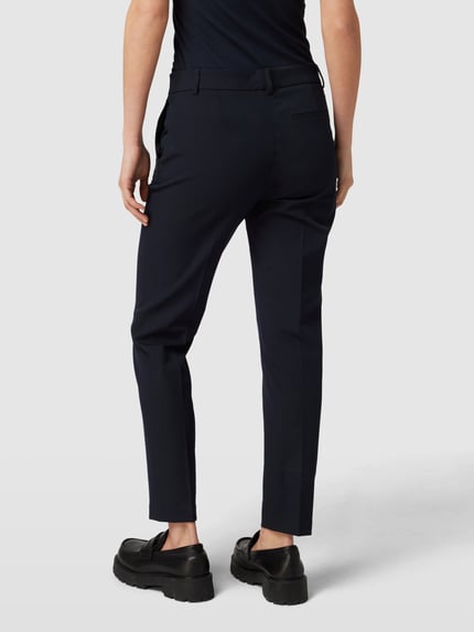 Christian Berg Woman Selection Slim Fit Stoffhose mit verkürztem Schnitt Marine 5