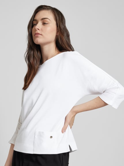Marc Cain Longsleeve met 3/4-mouwen Wit - 3