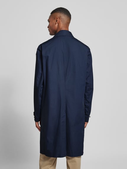 Blauer USA Parkamantel mit Label-Badge Modell 'HUDSON' Marine 5