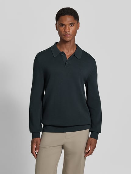 Marc O'Polo Sweter w kroju regular fit z czystej bawełny Granatowy 4