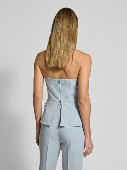 INFLUENCER'S CHOICE BY P&C* Top bluzkowy o kroju slim fit z zamkiem błyskawicznym z tyłu Jasnoniebieski 5