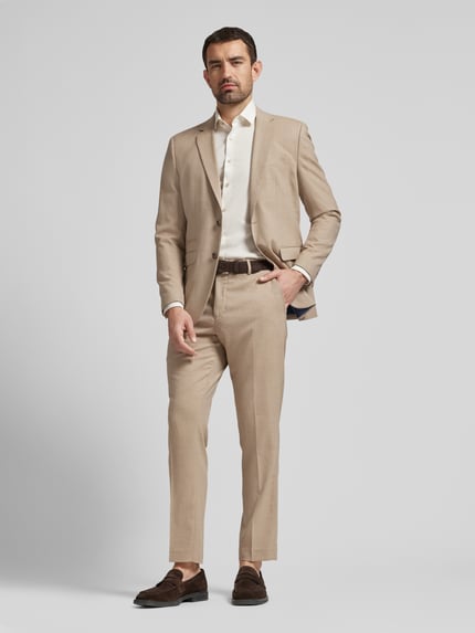 Selected Slim Fit Sakko mit Woll-Anteil Modell 'NEIL' Sand 1