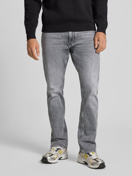 G-Star RAW Straight Fit Jeans im Used-Look Modell 'MOSA' Mittelgrau 4
