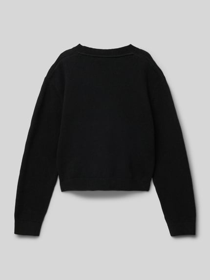 Calvin Klein Jeans Strickpullover mit Label-Stitching Black 3