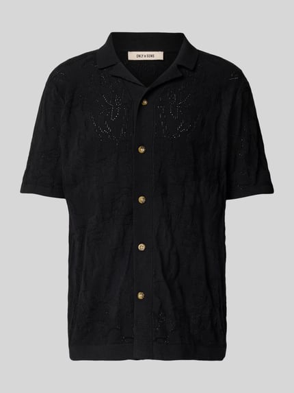 ONLY & SONS Vrijetijdsoverhemd met reverskraag, model 'DAN' Zwart - 2