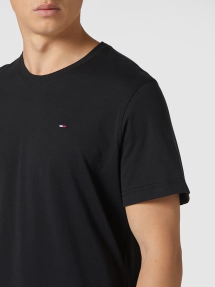 Tommy Jeans T-Shirt in Melange-Optik Black 3