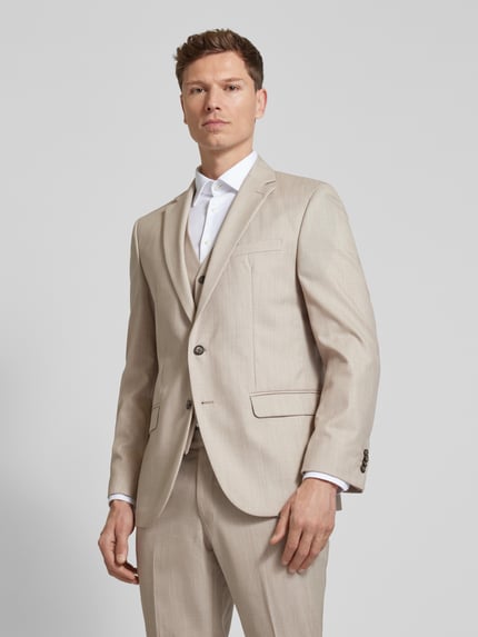 Pierre Cardin Marynarka z brustaszą model „Grant” Beżowy 4