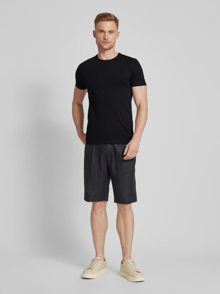 s.Oliver BLACK LABEL Regular Fit T-Shirt mit Rundhalsausschnitt Black 1