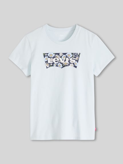 Levi's® T-shirt z nadrukiem z logo Jasnoniebieski 2