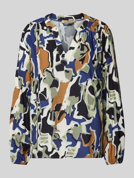 Smith and Soul Blusenshirt mit V-Ausschnitt Offwhite 2