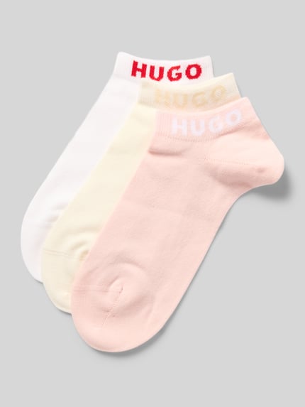 Produktfoto, Socken aus Baumwoll-Mix im 3er-Pack von HUGO in Optik: Unifarben, Bundabschluss: Gerippt, Multipack: 3er-Pack, Material: Baumwoll-Mix.