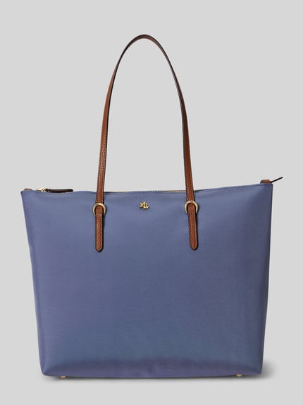 Lauren Ralph Lauren Henkeltasche mit Logo-Applikation Blau 2