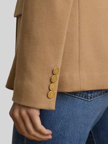 Lauren Ralph Lauren Regular Fit Longline Blazer mit Schnallendetail Camel 6