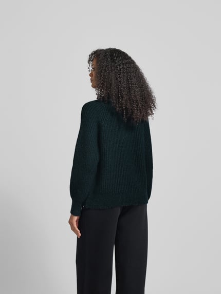 Anine Bing Pullover mit Alpaka-Woll-Anteil Dunkelgruen 5