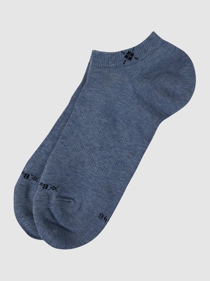 Burlington Sneakersokken met stretch in een set van 2 paar, model 'Everyday' Jeansblauw - 1