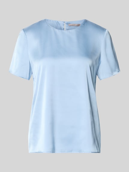 Regular Fit T-Shirt mit Rundhalsausschnitt Shop The Look MANNEQUINE