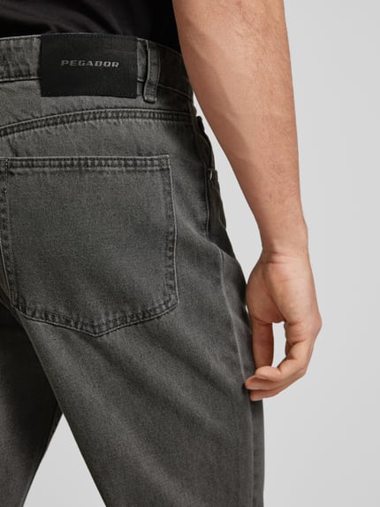 PEGADOR Baggy Fit Jeans imm 5-Pocket-Design Modell 'BALTRA' Dunkelgrau 3