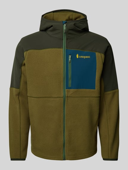Cotopaxi Kurtka z polaru z nadrukiem z logo model ‘Jean’ Ciemnozielony 2