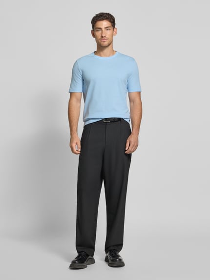 BOSS Regular Fit T-Shirt aus Baumwoll-Mix Bleu 1