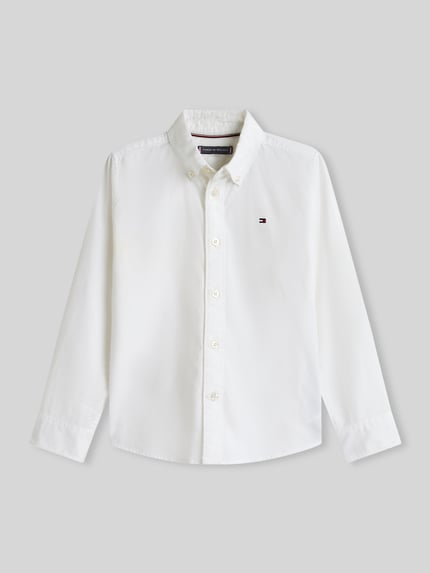 Tommy Hilfiger Teens Koszula o kroju regular fit z mieszanki bawełny Biały 2