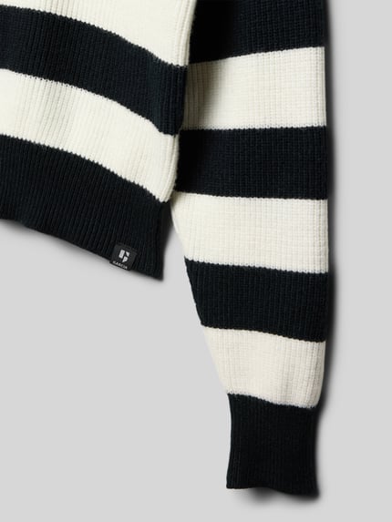 Garcia Strickpullover mit gerippten Abschlüssen Black 2