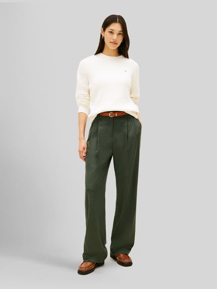 Tommy Hilfiger sweter z czystej bawełny o kroju regular fit Złamany biały 1