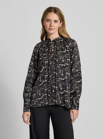 Scotch & Soda Bluzka z dekoltem w serek Czarny 4
