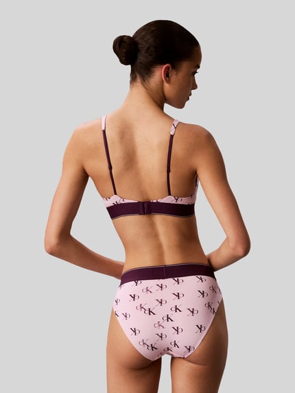Calvin Klein Underwear Bralette mit Allover-Muster Modell 'LIGHTLY LINED TRIANGLE' Rosa 4