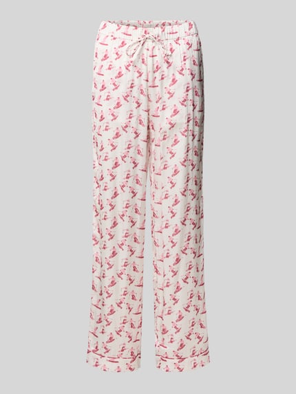 Christian Berg Woman Regular Fit Pyjama-Hose mit Tunnelzug Offwhite 2