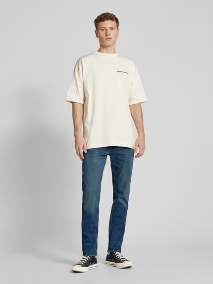 Levi's® Tapered fit jeans in 5-pocketmodel, model '502 PANDA' Jeansblauw - 1