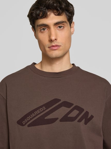 Dsquared2 T-shirt van puur katoen Lichtbruin - 3