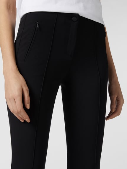 Brax Skinny Fit Stretchhose mit Bügelfalten Modell 'MILLS' Black 3