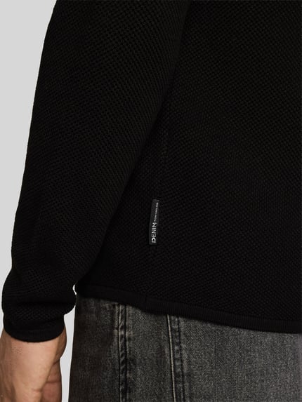 Tom Tailor Denim Regular Fit Pullover aus reiner Baumwolle Black 3