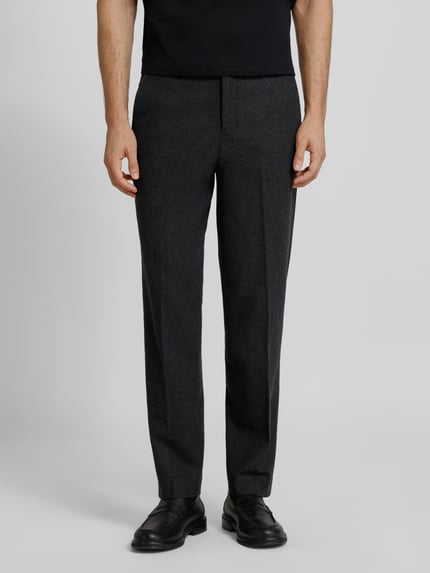 Lindbergh Regular Fit Stoffhose mit Bügelfalten Black 4