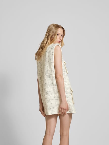 Anine Bing Mini-jurk met all-over motief Wit - 5