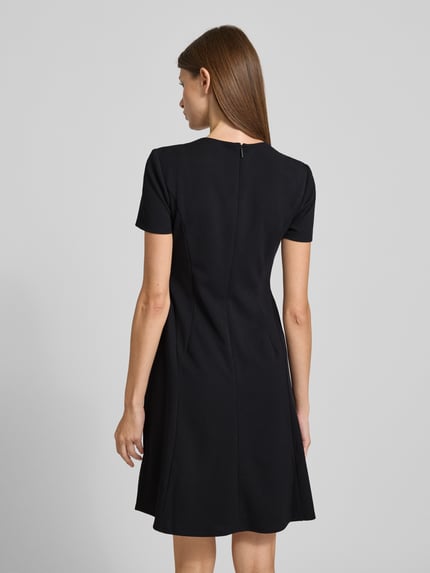 Calvin Klein Womenswear Sukienka t-shirtowa z wszytym zamkiem błyskawicznym model 'Flare' Czarny 5