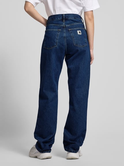 Carhartt Work In Progress Jeansy z prostą nogawką z czystej bawełny model ‘Noxon’ Jeansowy niebieski 5