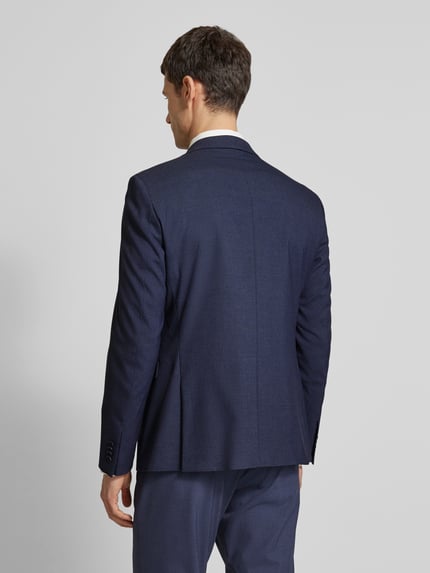 s.Oliver BLACK LABEL 2-knoops colbert met reverskraag, model 'Pure' Blauw - 5