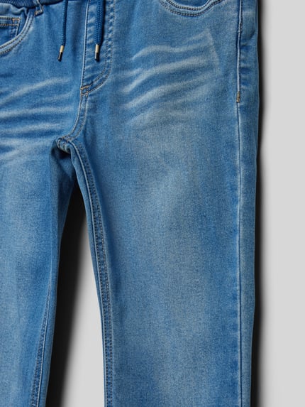 NAME IT Baggy Fit Jeans mit elastischen Abschlüssen Modell 'BEN' Blau 2
