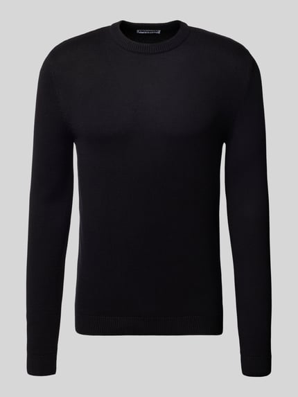 Strickpullover mit Rundhalsausschnitt Shop The Look MANNEQUINE