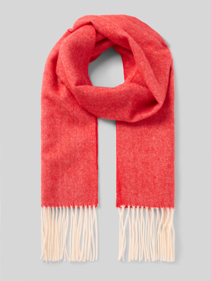 Ascot Wollschal mit Kaschmir-Anteil Rot 1