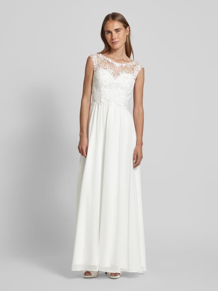 Laona Brautkleid mit Ziersteinbesatz Offwhite 4