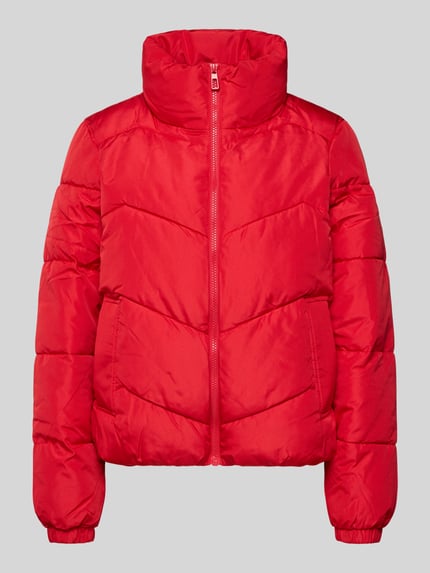 VERO MODA Regular Fit Steppjacke mit Stehkragen Modell 'LIGARIO' Rot 2
