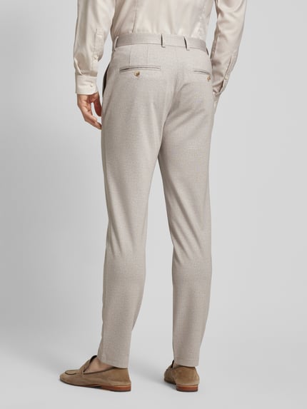 Matinique Spodnie do garnituru o kroju slim fit z kieszeniami z tyłu model ‘Aliam’ Beżowy 5