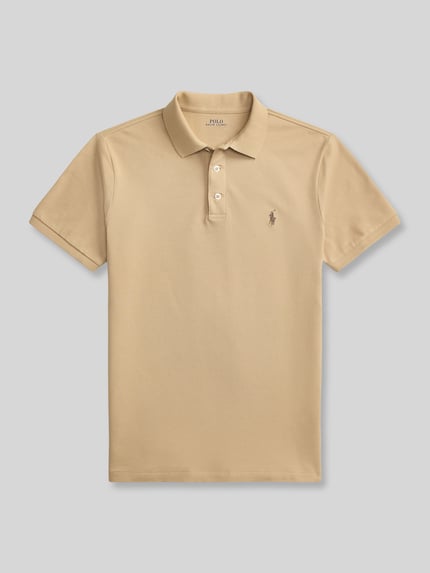 Polo Ralph Lauren Regular Fit Poloshirt aus Baumwoll-Mix Beige 2
