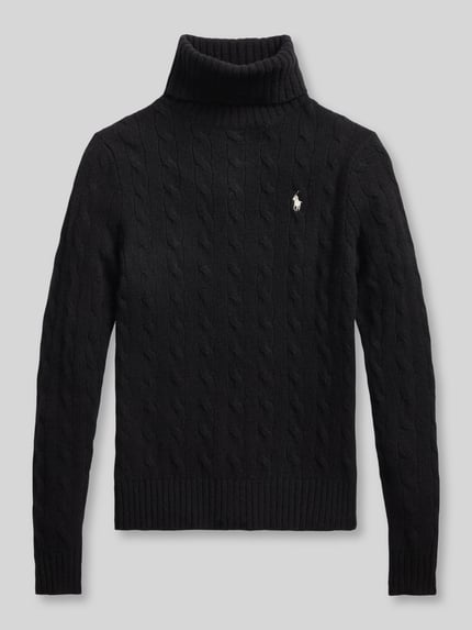 Polo Ralph Lauren Regular Fit Rollkragenpullover aus Woll-Kaschmir-Mix Black 2
