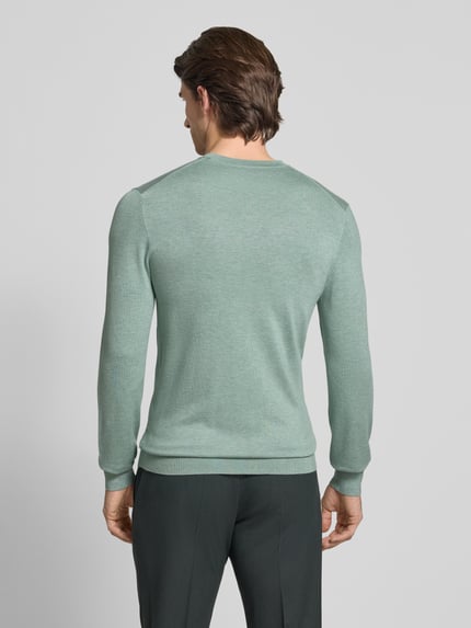 MCNEAL Gebreide pullover met ribboorden Mintgroen gemêleerd - 5
