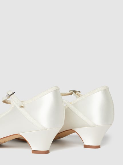 Rainbow Club Pumps aus Satin Offwhite 2